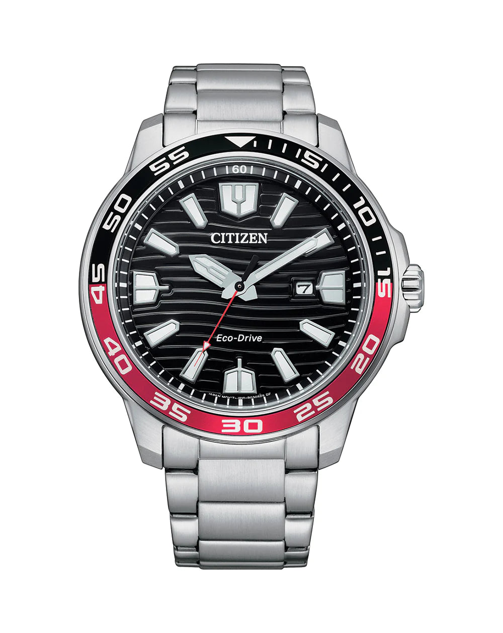 Red and Black Eco-Drive Citizen Watch