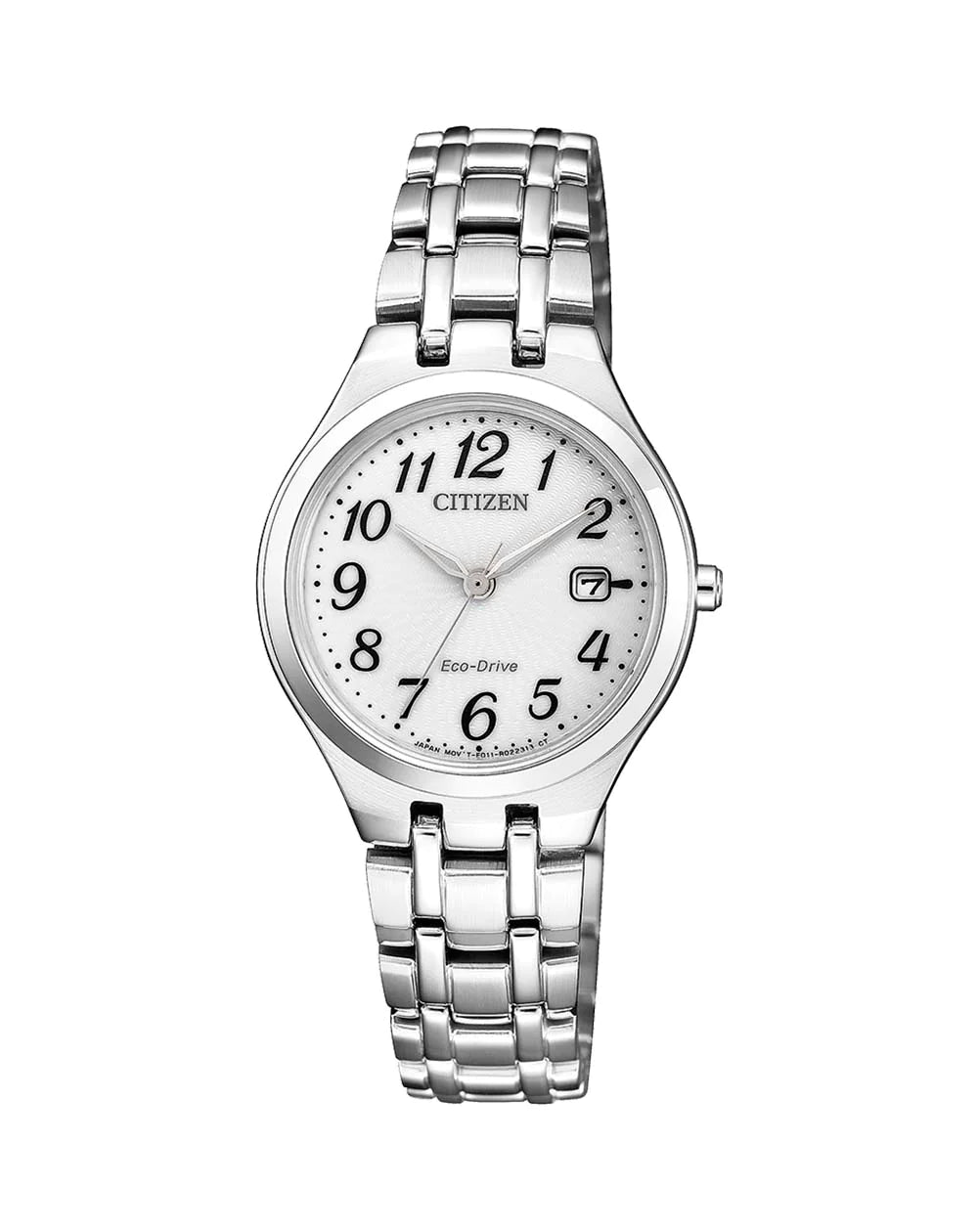 Silver Citizen Ladies Eco Drive with Numbers