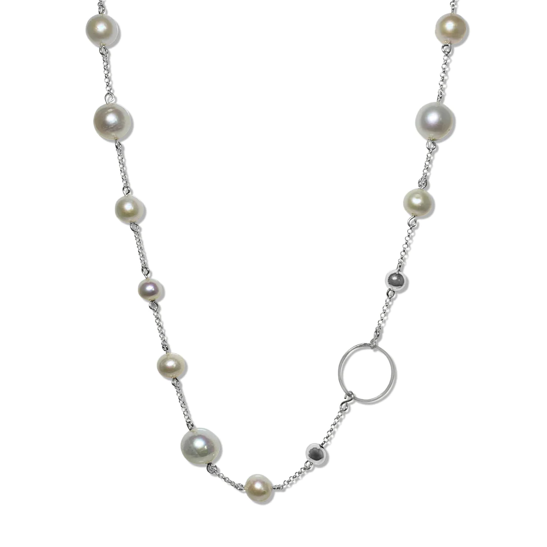 Freshwater Pearl Sterling Silver Necklace