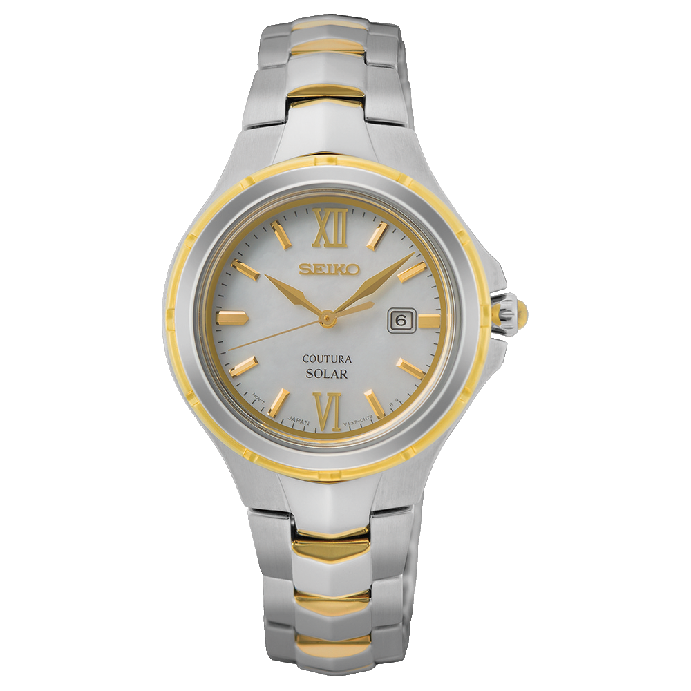Seiko Silver and Gold Ladies Coutura Watch