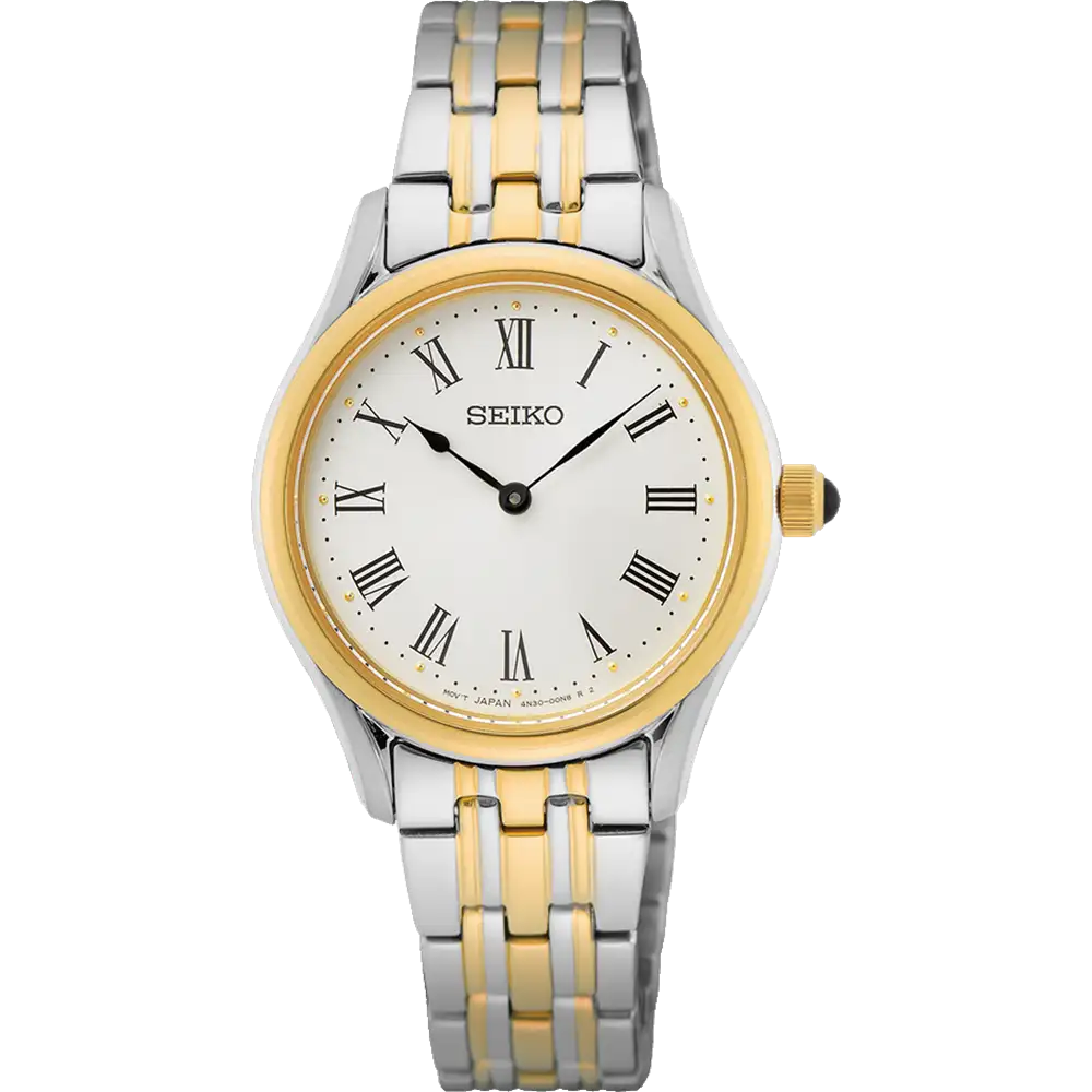Seiko Silver and Gold Ladies Dress Watch – Petersens Jewellers Seiko Silver and Gold Ladies Dress Watch – Petersens Jewellers