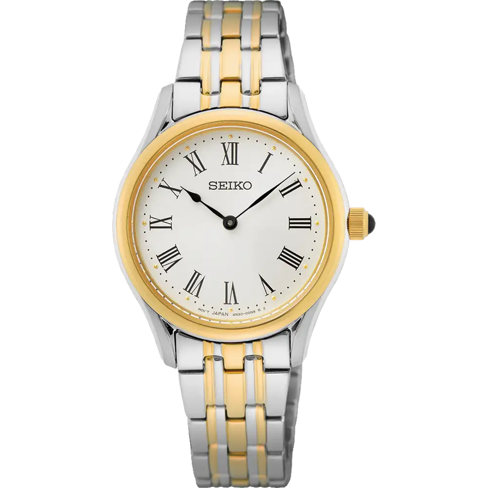 Seiko Silver and Gold Ladies Dress Watch