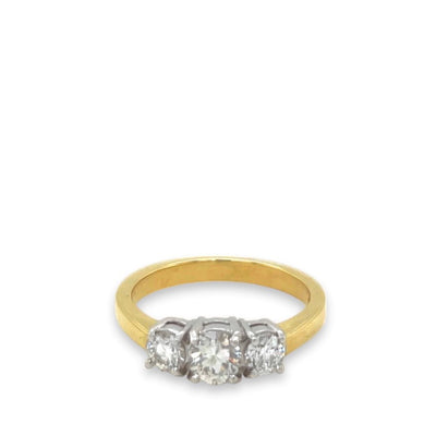 18ct Diamond Three Stone Ring