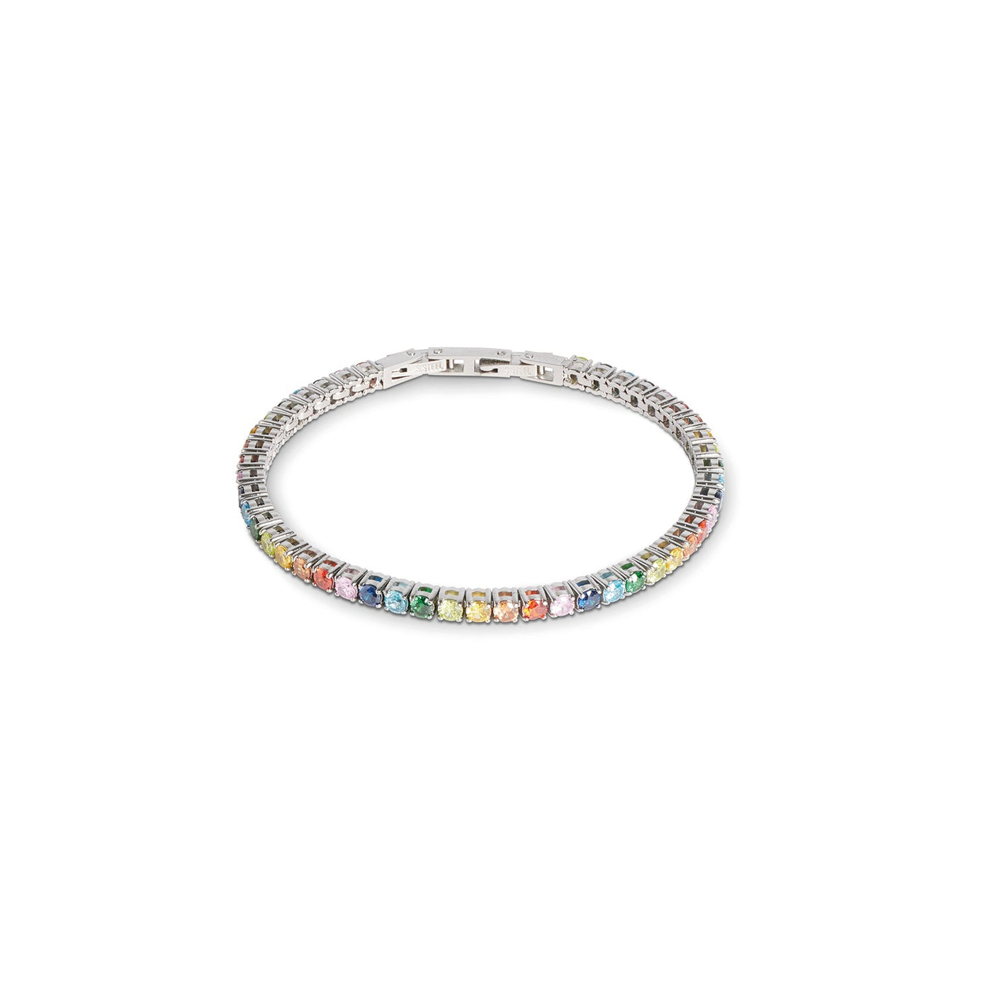 Coeur De Lion Rainbow Cubic Zirconia Tennis Bracelet