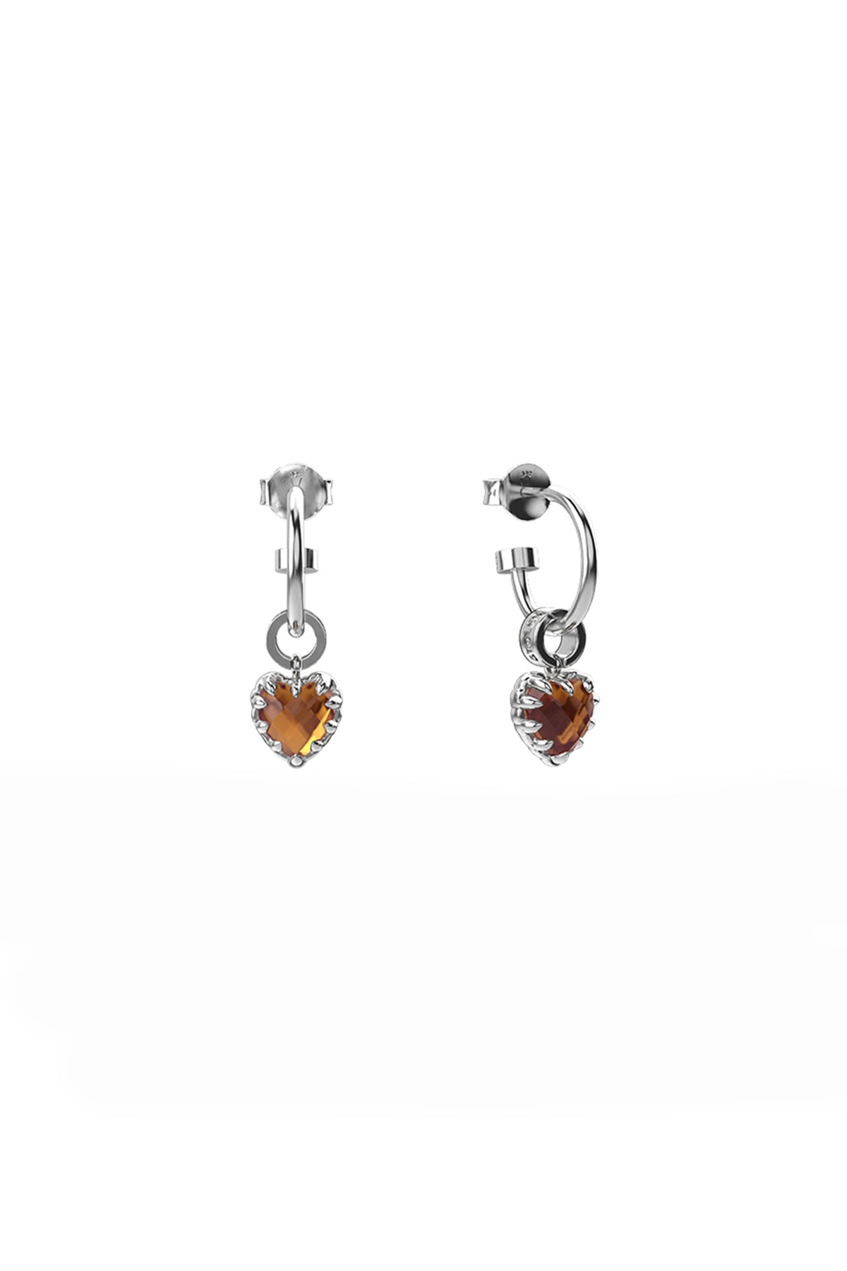 Love Anchor Earrings Citrine