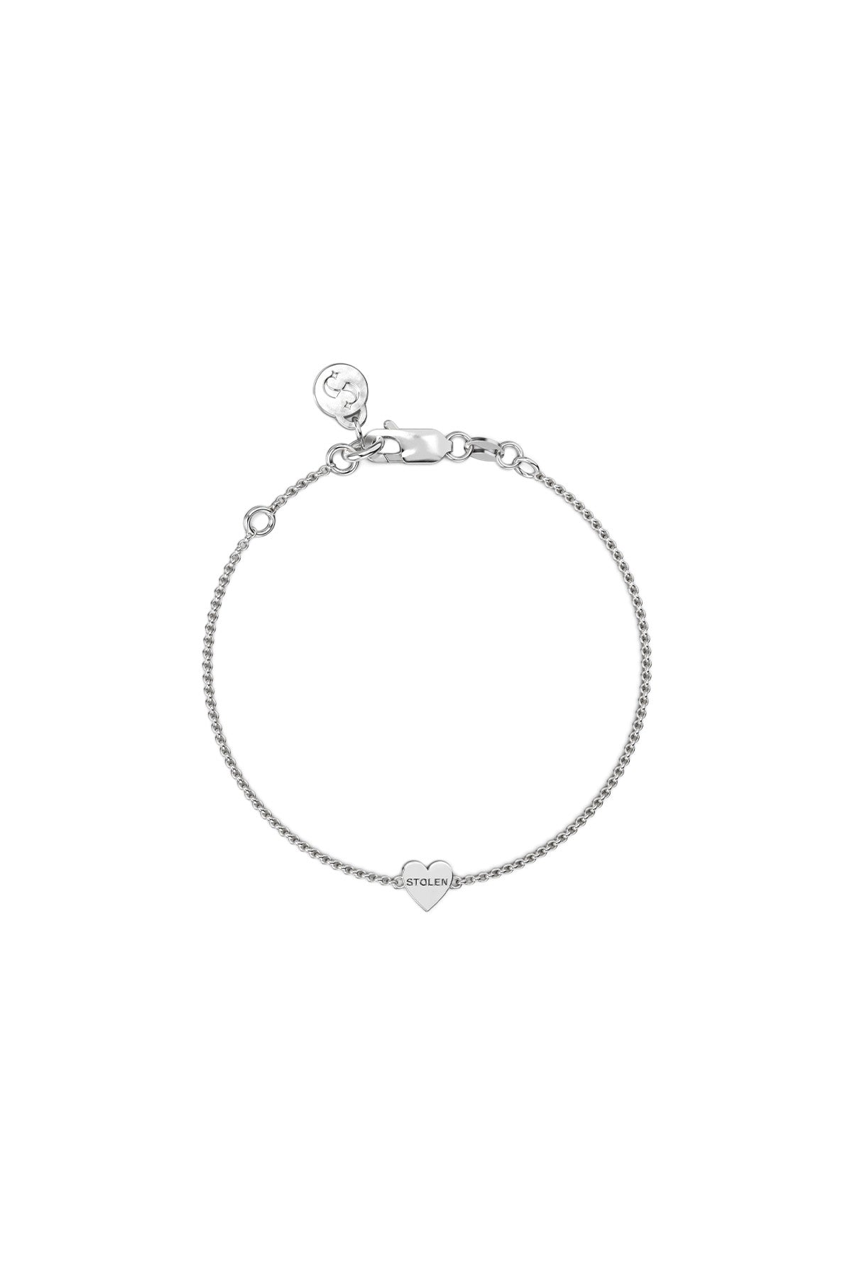Single Heart Bracelet Silver