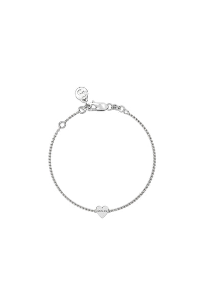 Single Heart Bracelet Silver