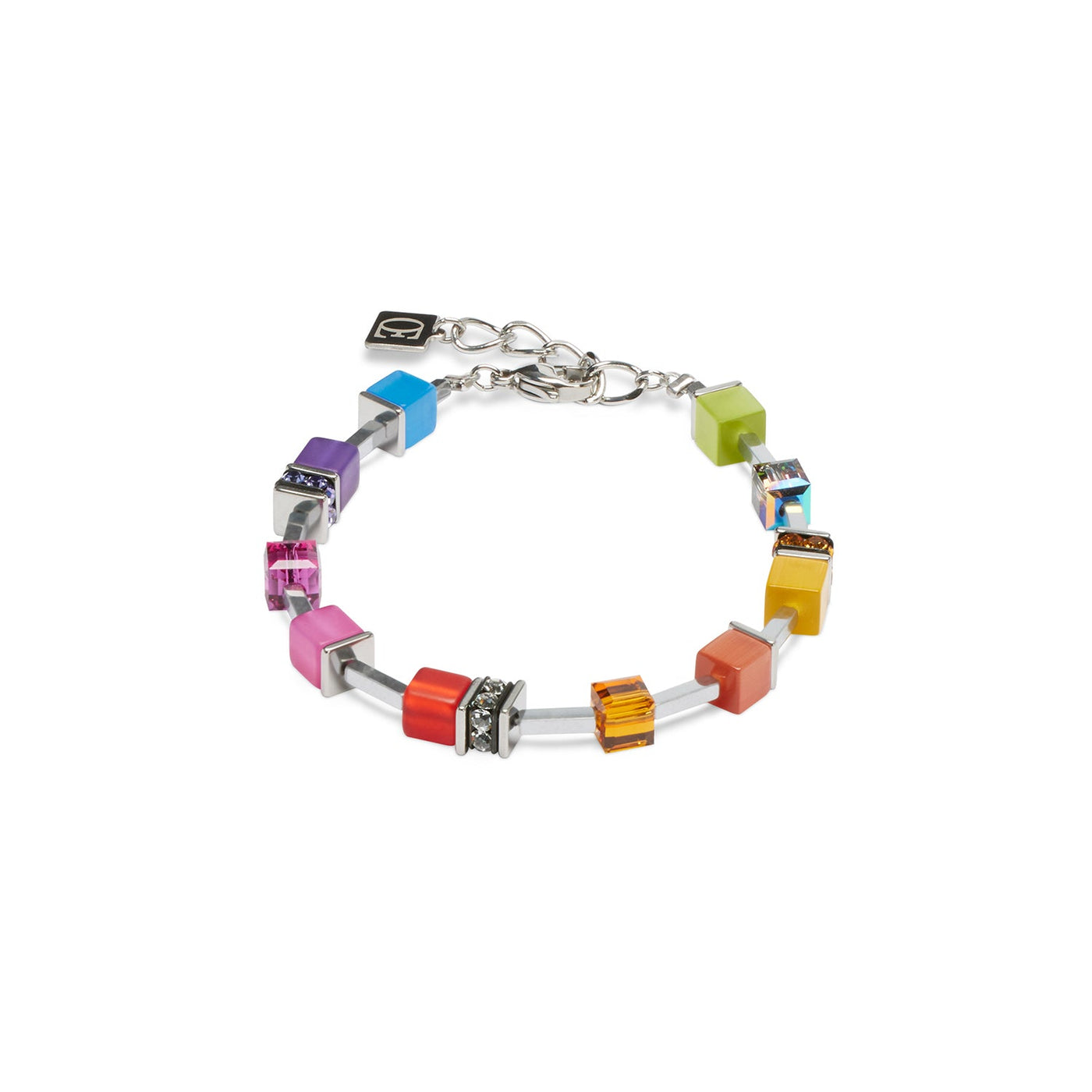 Coeur De Lion Rainbow and Silver Bracelet