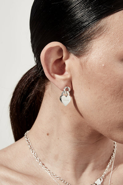 Sterling Silver Stolen Girlfriends Club Love Chain Earrings