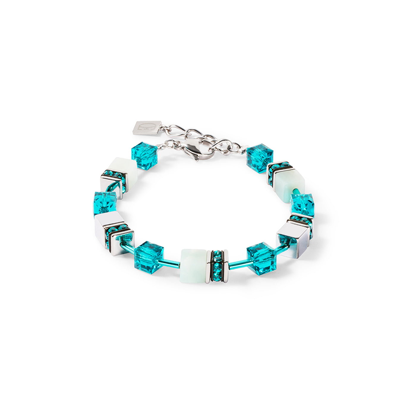 Coeur De Lion Teal and Frosted White Bracelet