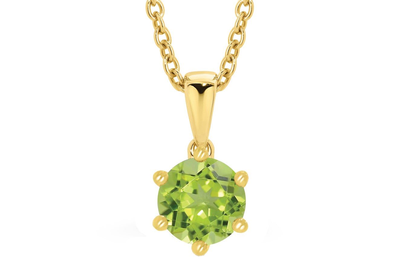 9ct Yellow Gold Peridot Pendant