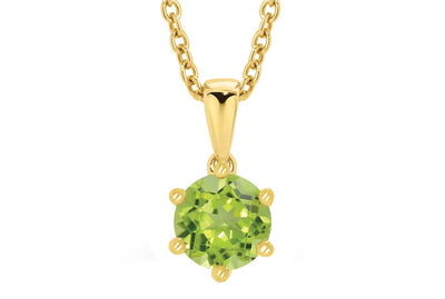 9ct Yellow Gold Peridot Pendant