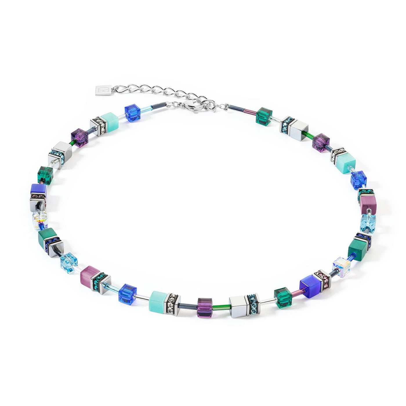 Coeur de Lion Teal, Blue and Purple Necklace