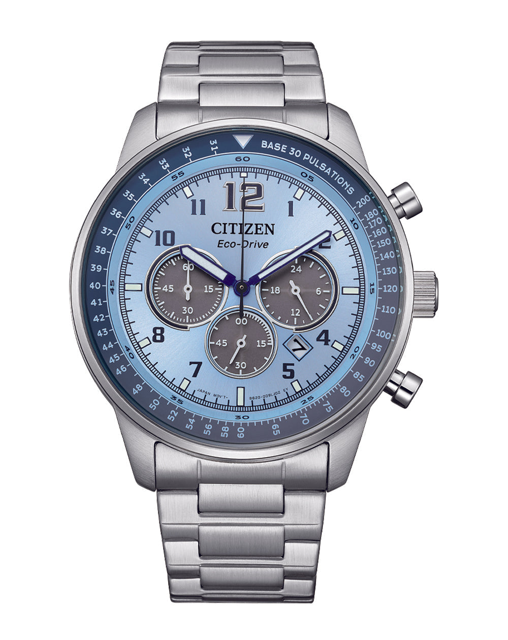 Blue and Silver Citizen Eco-Drive Watch