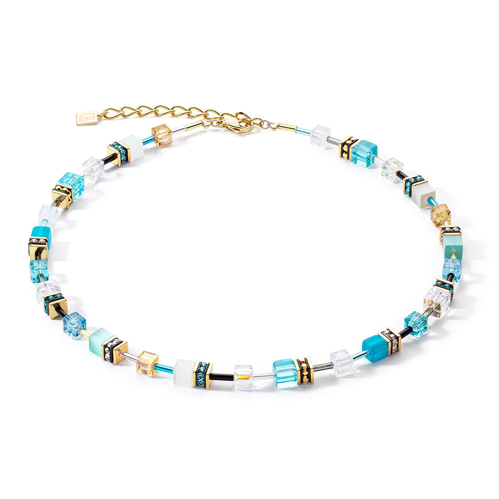 Coeur de Lion Ocean Blue and Gold Necklace