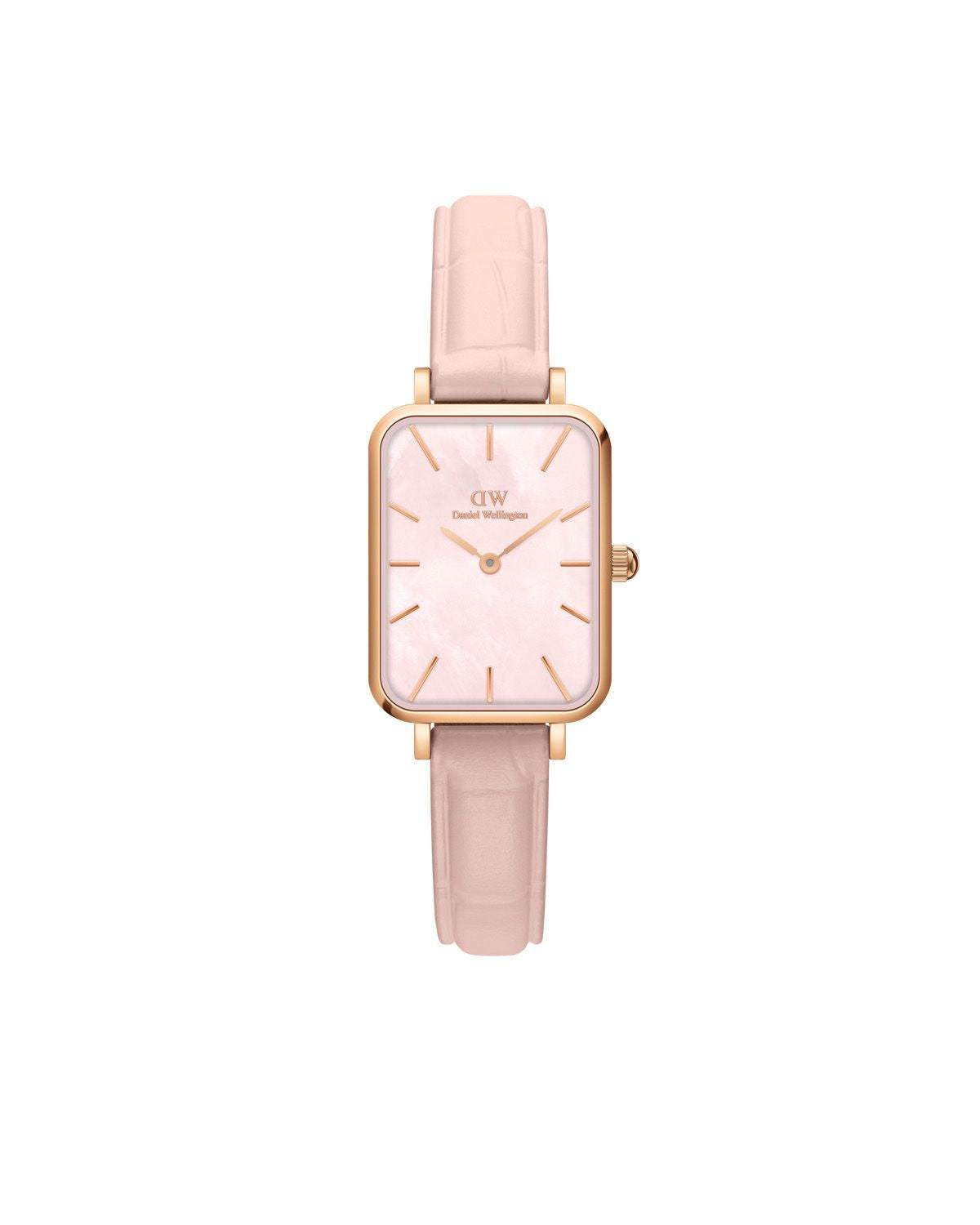 Daniel Wellington 'Quadro Pressed Rouge' Rose and Pink Watch