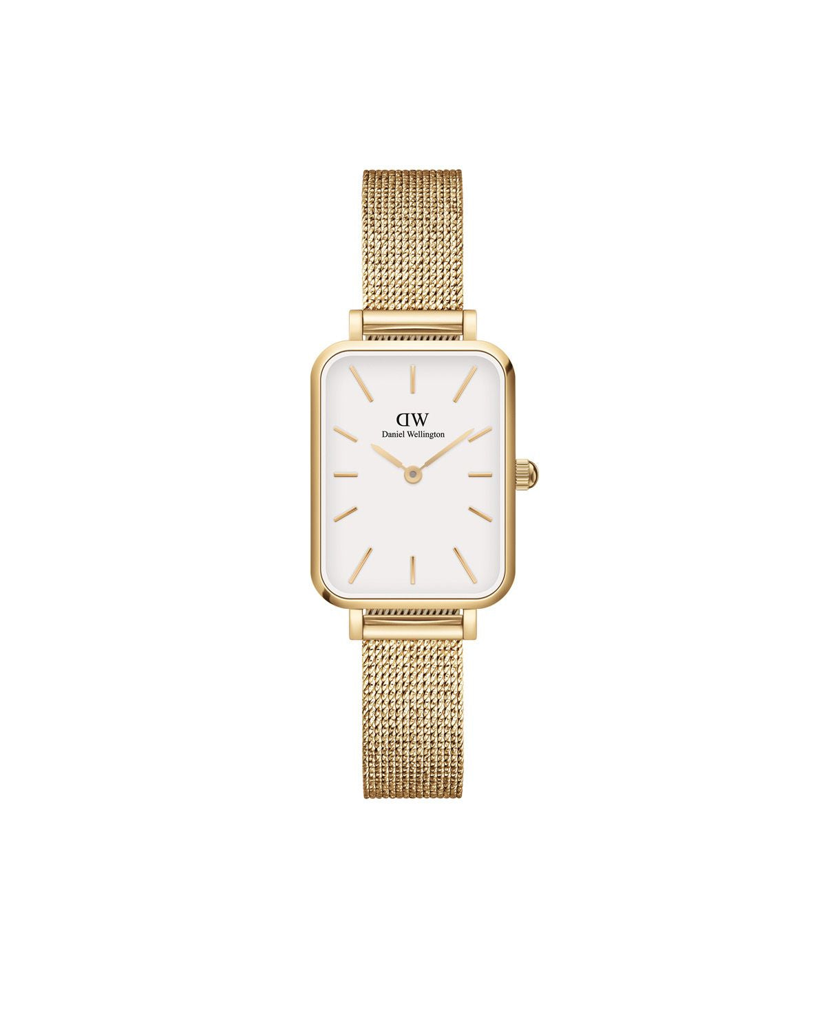 Daniel Wellington 'Quadro Pressed Evergold' Gold and White Watch
