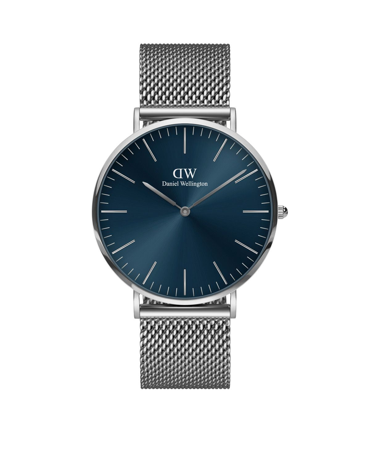 Daniel Wellington 'Classic Mesh Arctic' 40mm Blue Watch