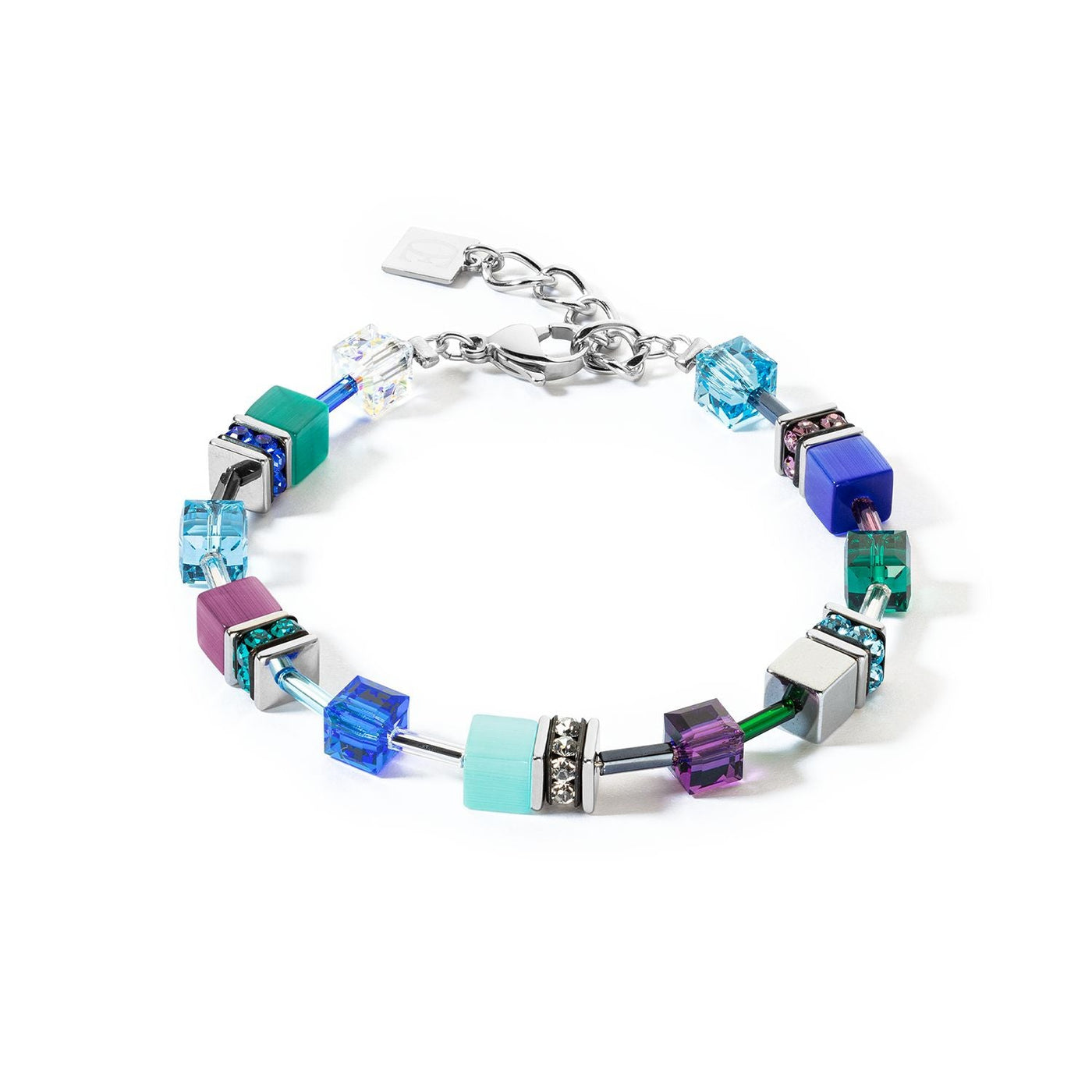 Coeur de Lion Teal, Blue and Purple Bracelet