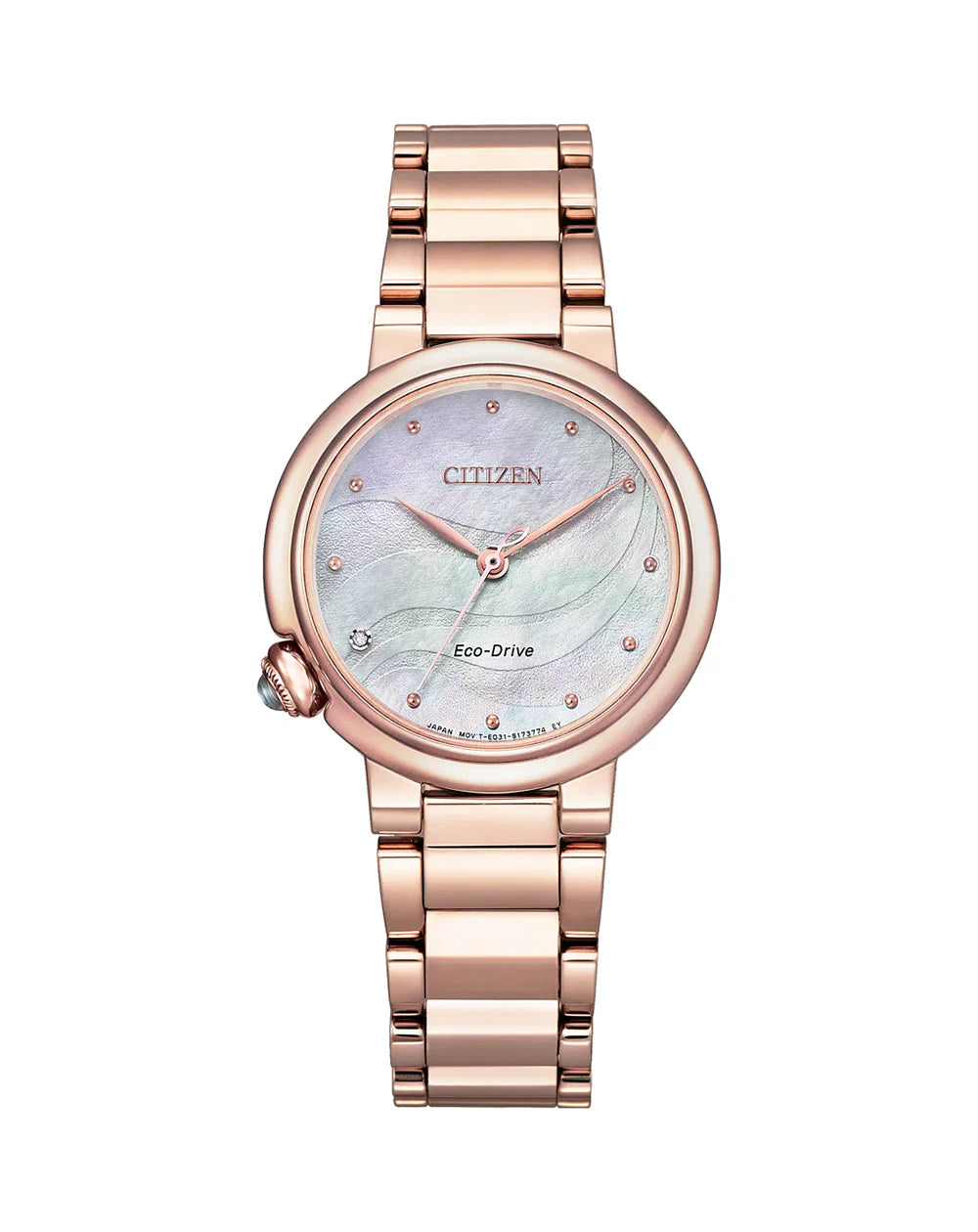 Rose Ladies Eco-Drive Citizen Watch with Diamond