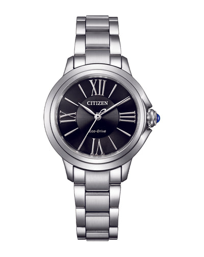 Black and Silver Citizen Eco-Drive Ladies Watch