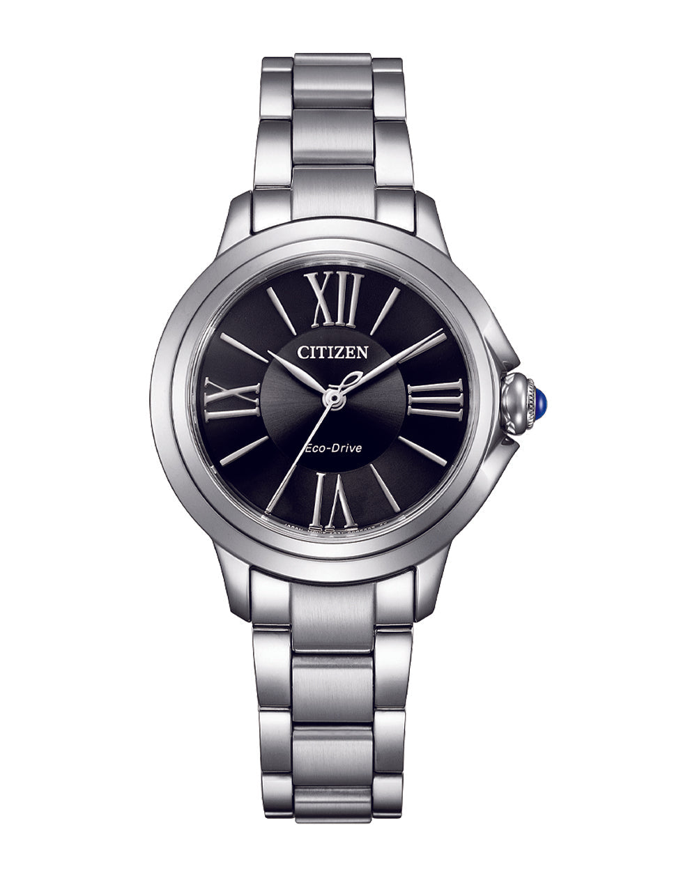 Black and Silver Citizen Eco-Drive Ladies Watch