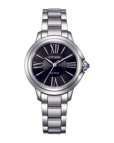 Black and Silver Citizen Eco-Drive Ladies Watch