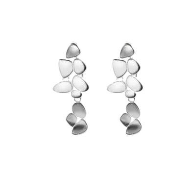 Sterling Silver Pebble Earrings