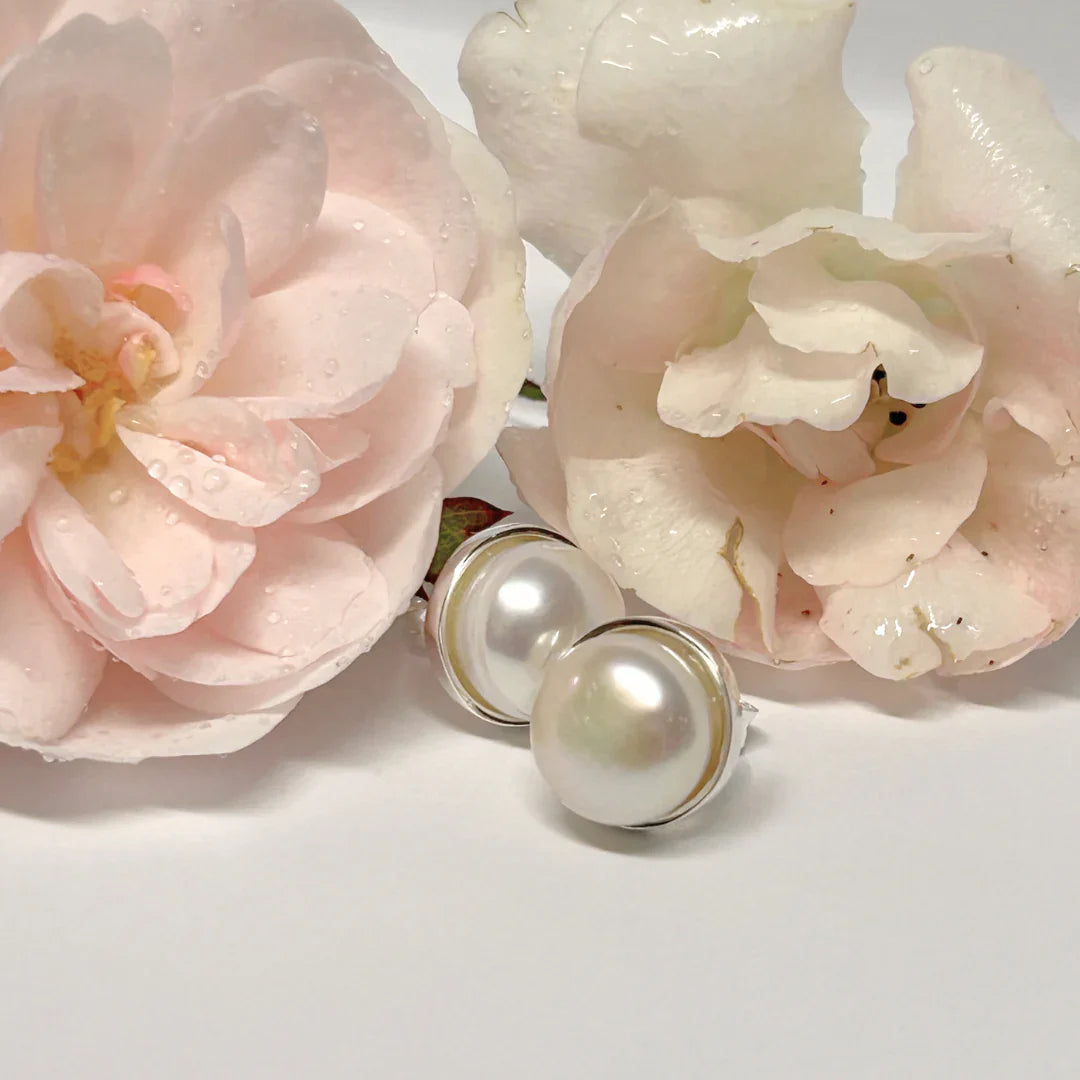 Sterling Silver Classic Freshwater Pearl Studs