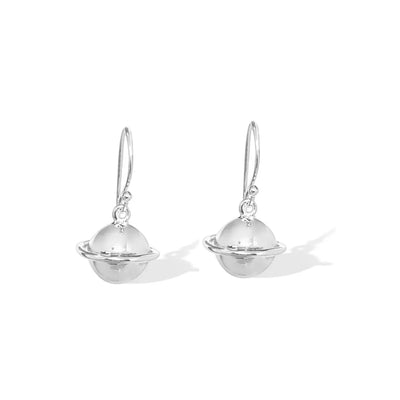 Sterling Silver Planet Earrings