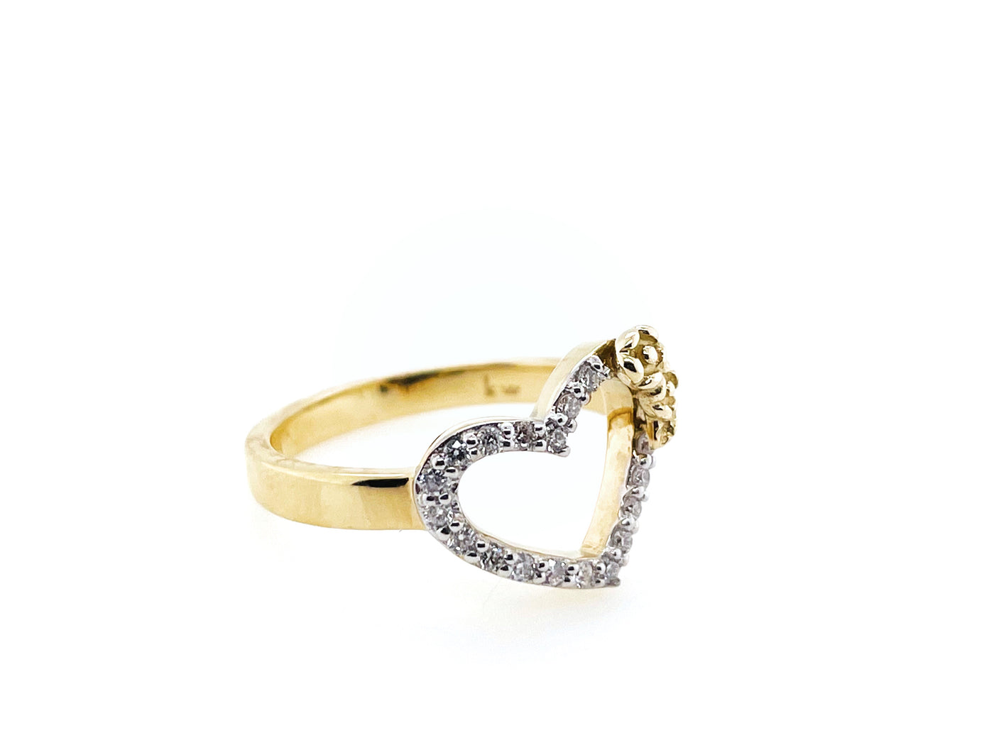 Karen Walker Diamond Heart Ring