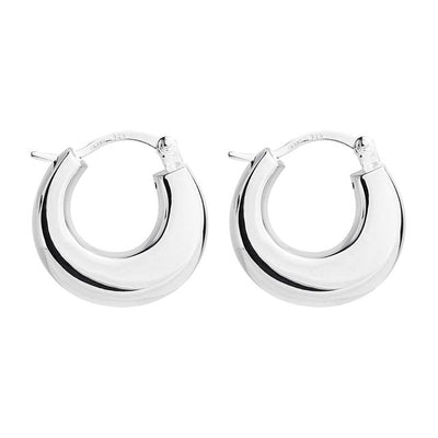 Sterling Silver Simple Hoops