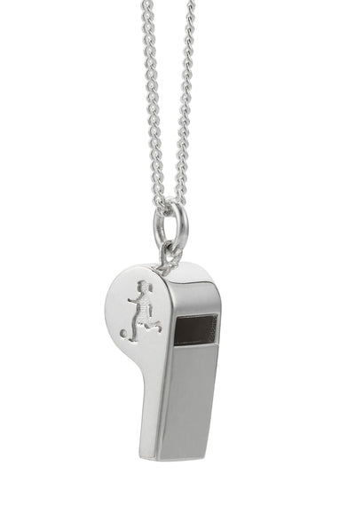 Sterling Silver Karen Walker Runaway Girl Whistle Necklace