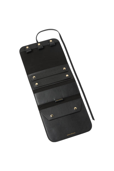 Karen Walker Black Leather Jewellery Roll