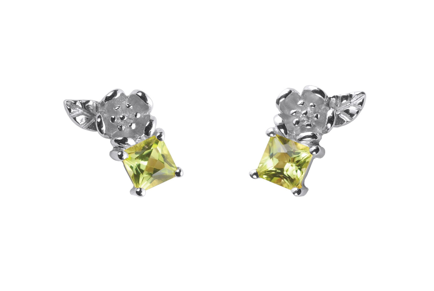 Sterling Silver Karen Walker Rock Gardens Peridot Studs