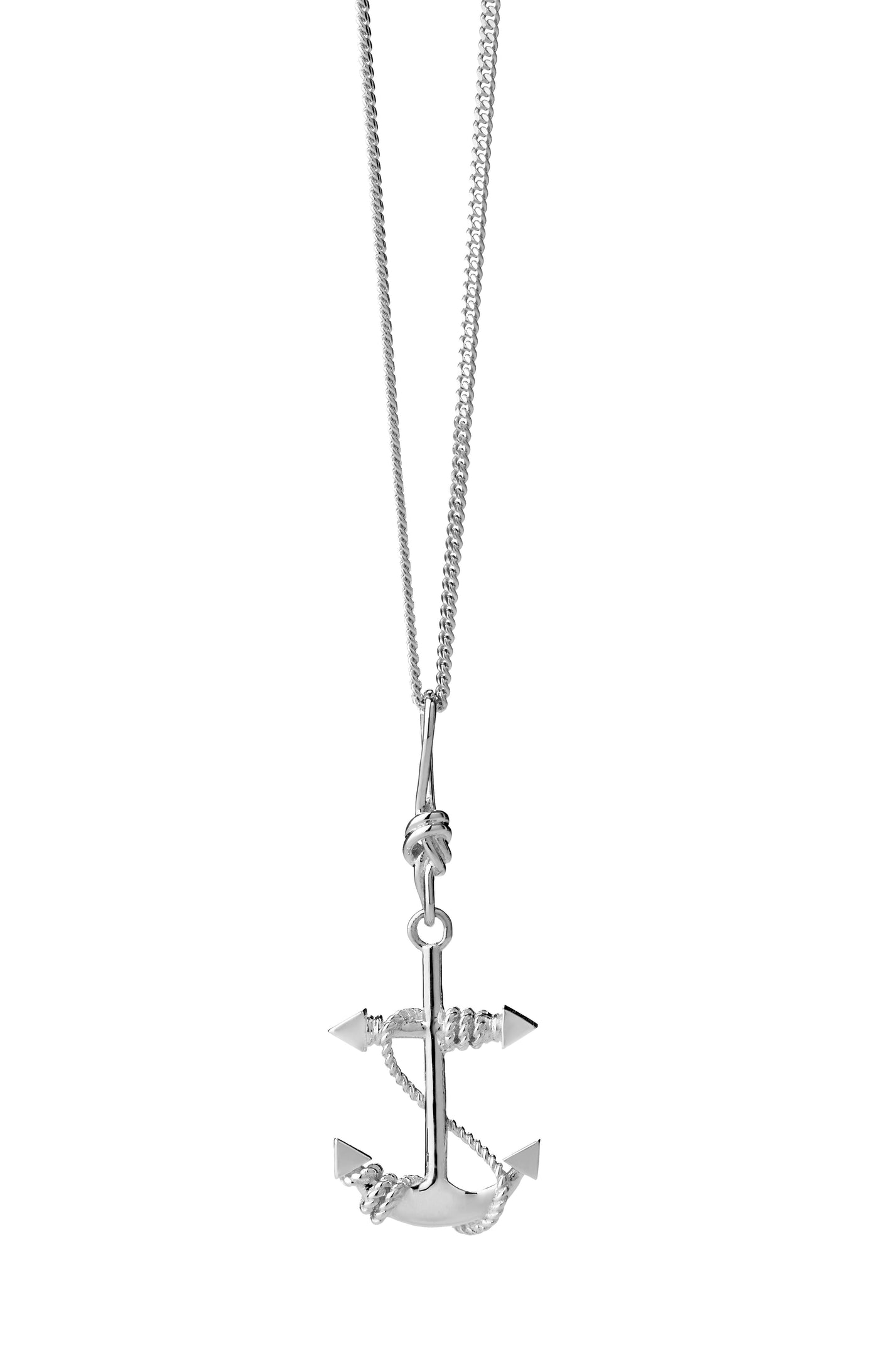 Sterling Silver Karen Walker Anchor Necklace