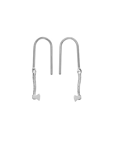 Sterling Silver Karen Walker Mini Axe Earrings