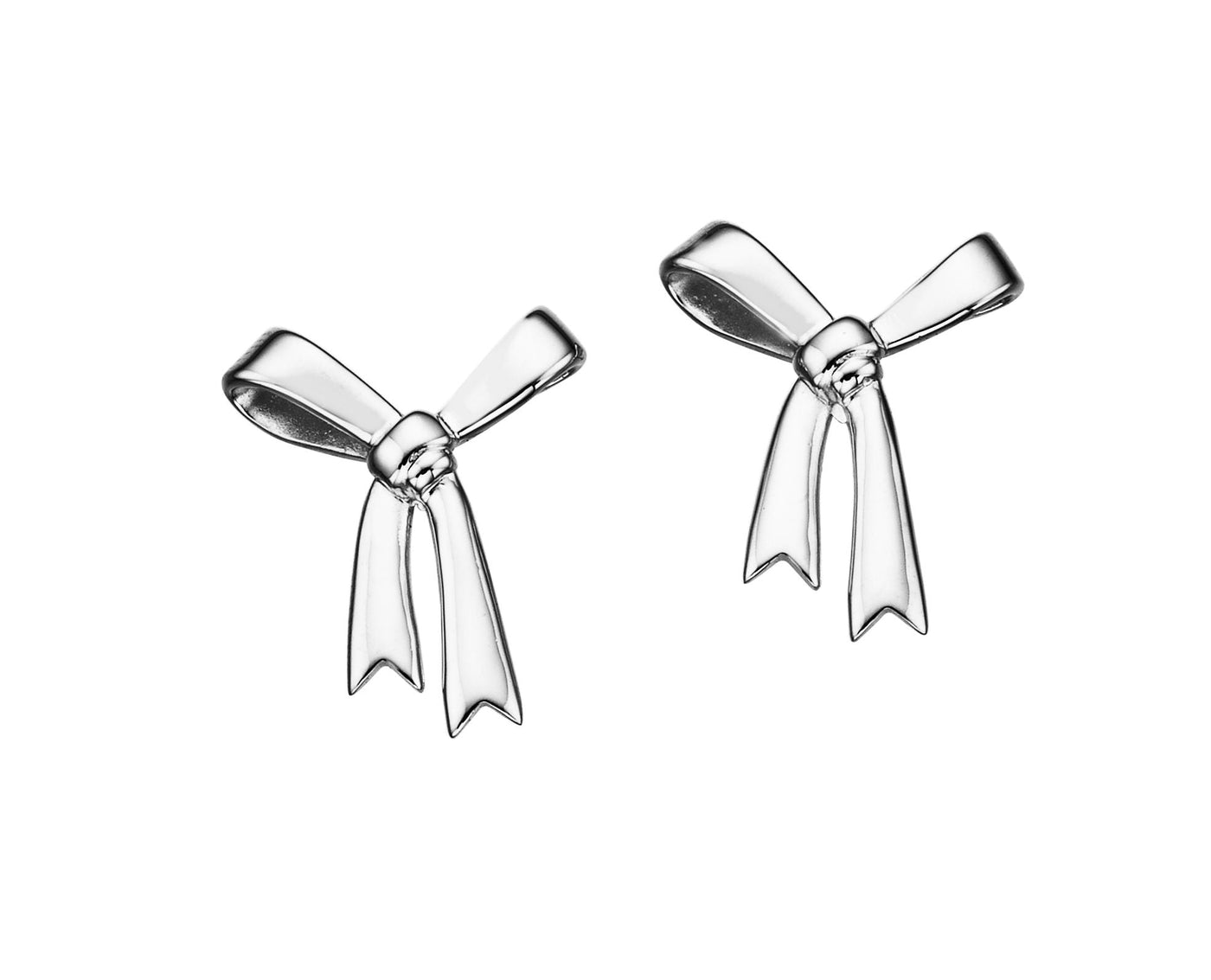 Sterling Silver Karen Walker Bow Earrings