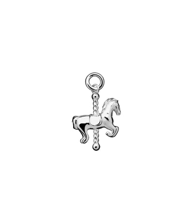 Silver Karen Walker Mini Carousel Horse Charm