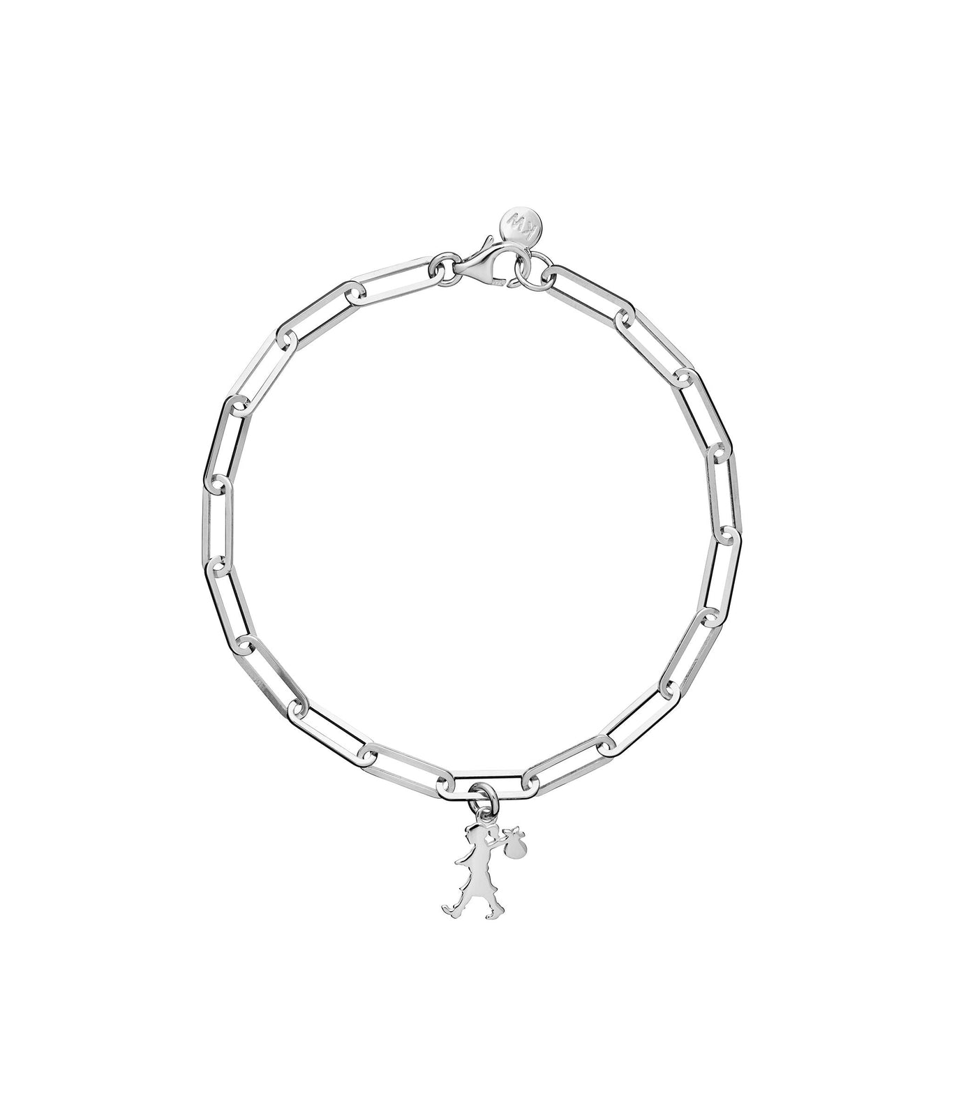 Sterling Silver Karen Walker Bracelet with Runaway Girl Charm