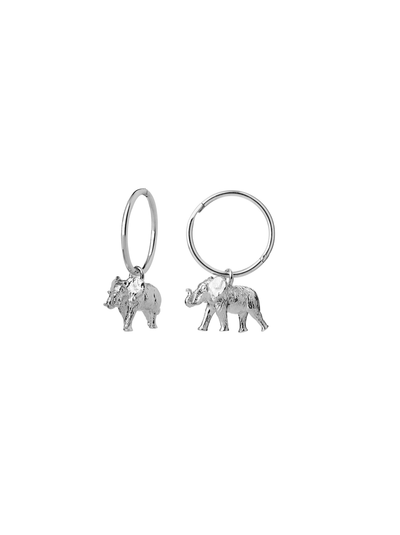 Sterling Silver Karen Walker Elephant Sleepers
