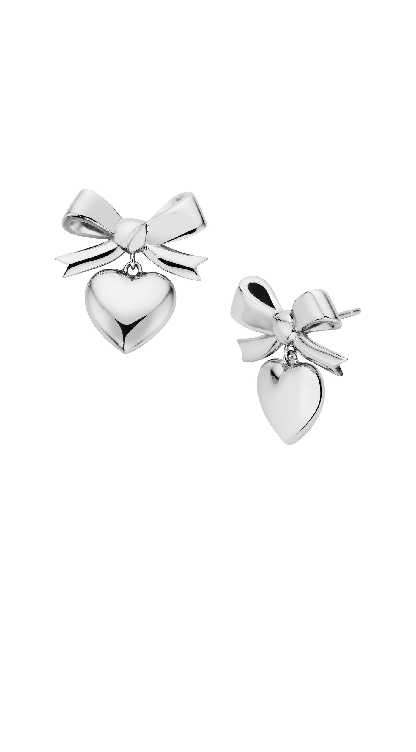 Sterling Silver Karen Walker Superlove Bow Earrings