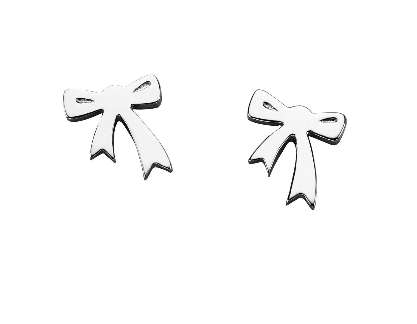 Sterling Silver Karen Walker Mini Bow Studs