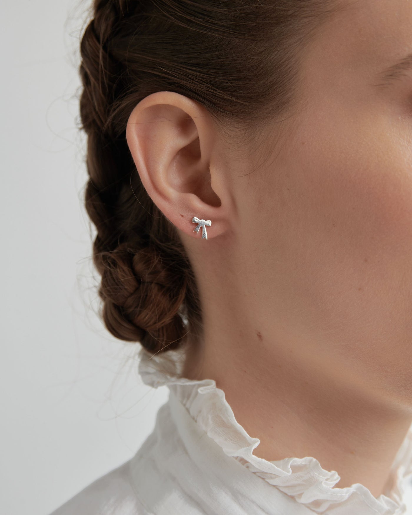 Sterling Silver Karen Walker Mini Bow Studs