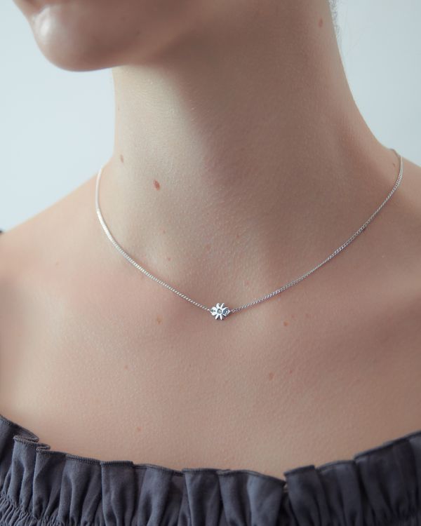 Sterling Silver Karen Walker Mini Daisy Necklace