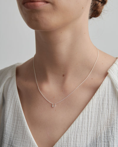 Sterling Silver Karen Walker Mini Horseshoe Necklace
