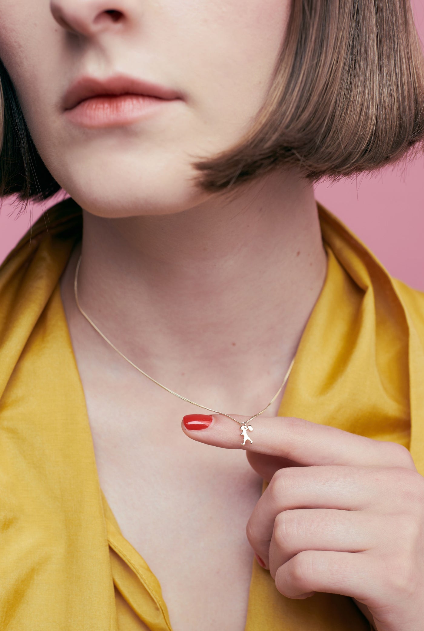Sterling Silver Karen Walker Mini Runaway Girl Necklace
