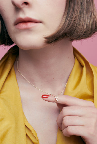 Sterling Silver Karen Walker Mini Runaway Girl Necklace