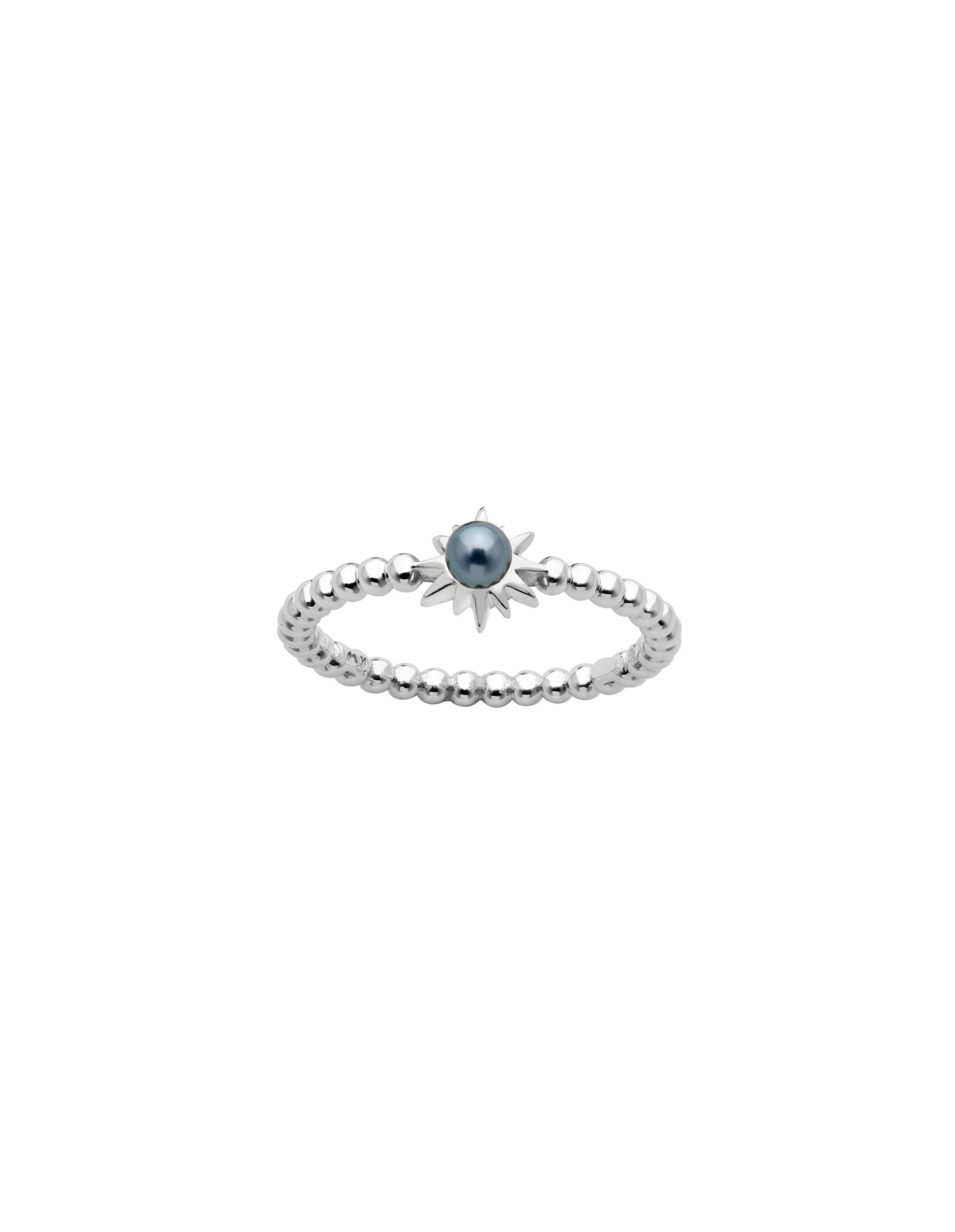 Sterling Silver and Pearl Karen Walker Temptation Ring