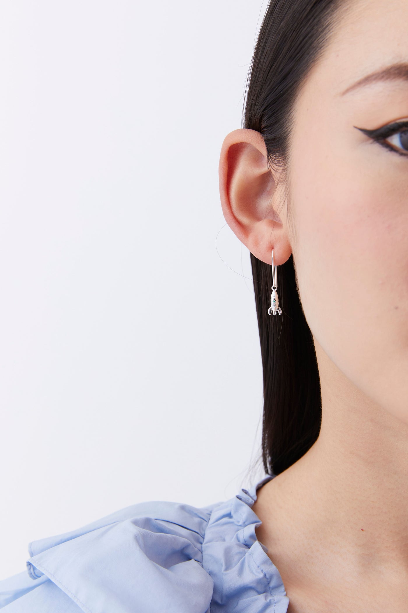 Sterling Silver Karen Walker Mini Rocket Earrings